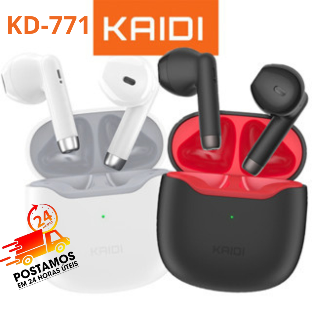 Fone De Ouvido Bluetooth Sem Fio earphone TWS 5.1 Kaidi Kd-771 / Kd-770 Original em Oferta na Shopee