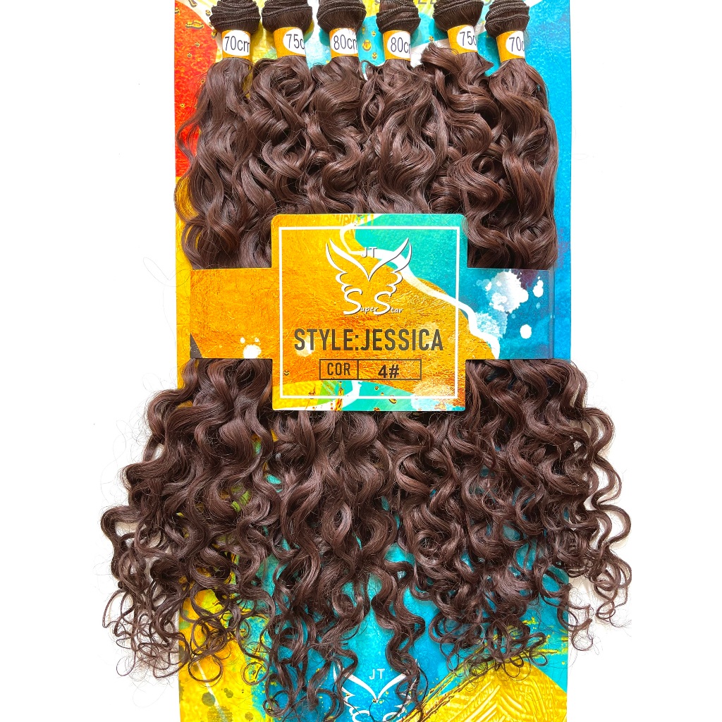 Cabelo 100% Orgânico - Jessica - Super Star - 70cm/75cm/80cm