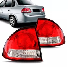 Par Lanterna Traseira Corsa Classic Advantage Life Ls 2011 2012 2013 2014 2015 Canto