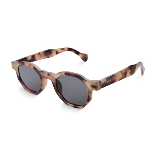 Detalhes do Óculos de Sol Hexagonal Tori Tortoise Latte