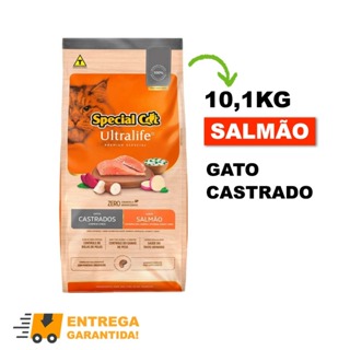 Ração para gatos Castrados natural Special Cat  Ultralife Cast Salmão, Batata Doce e arroz 10kg-Envio Imediato em Oferta na Shopee