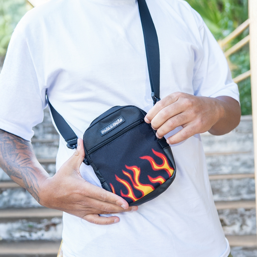 Shoulder bag transversal c\ alça regulável Unissex mini bolsa