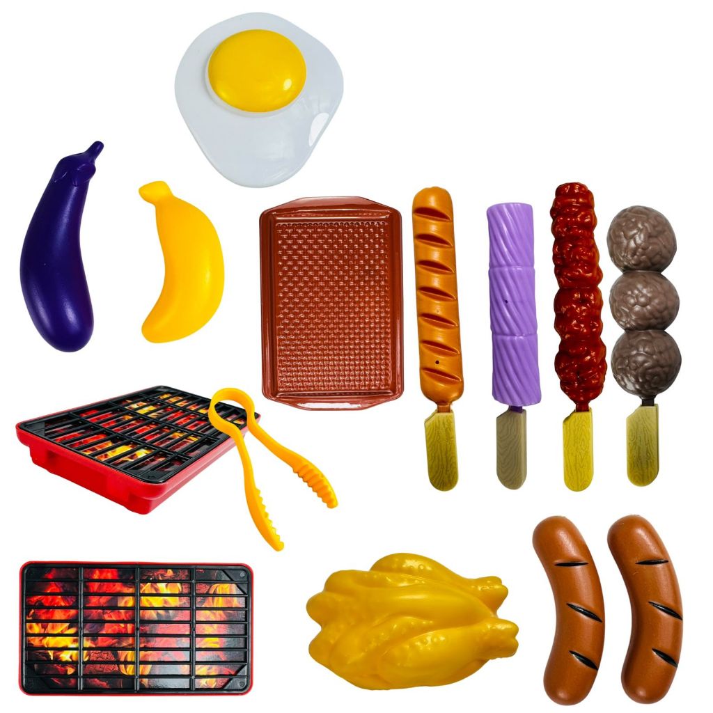 Comidinhas De Brinquedo - Kit Churrasco Com Acessórios Para Crianças