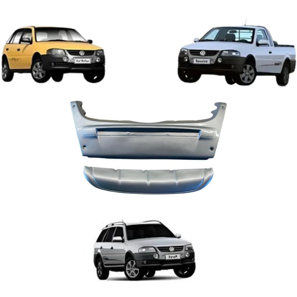 Aplique Moldura Dianteira Spoiler Bigode Placa Para Choque Rallye/ Surf G4 Gol/ Parati/ Saveiro