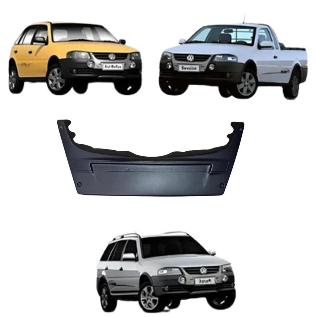 Aplique Moldura Central Placa Para-choque Vw Rallye G4 Gol/ Saveiro Surf/ Parati Surf