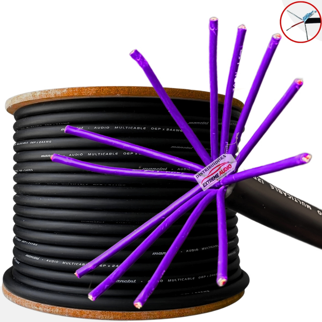 Multicabo 12 Vias Mancini Espaguetado E Numerado 15 Metros em Oferta na Shopee