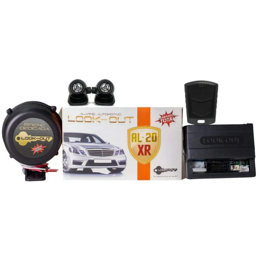 LOOK OUT ALARME AUTOMOTIVO UNIVERSAL - 1 CONTROLE - AL20