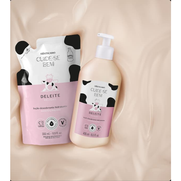 Hidratante Corporal Cuide-se Bem Deleite 400ml – Regular ou Refil | O Boticário