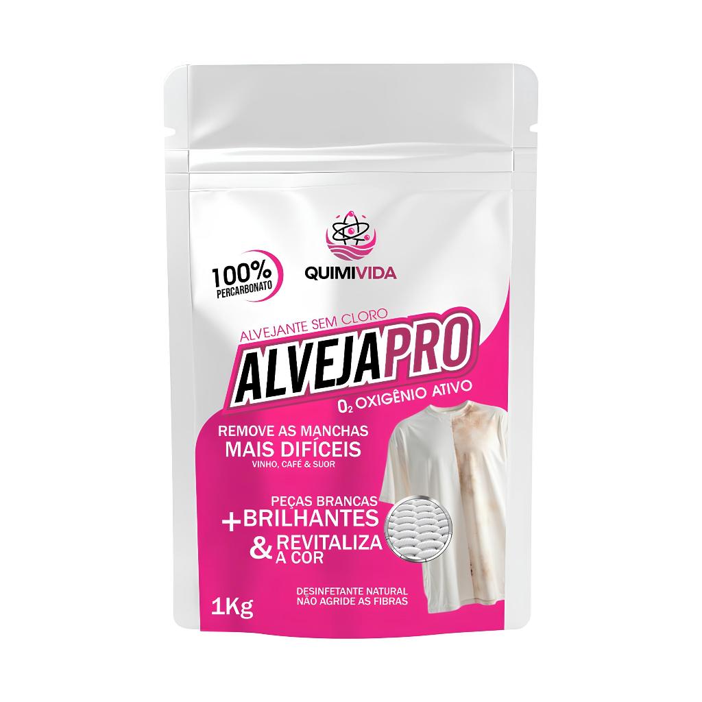 ALVEJA PRO ALVEJANTE SEM CLORO PARA ROUPAS BRANCAS E COLORIDAS TIRA MANCHAS E CLAREADOR 1-3KG em Oferta na Shopee
