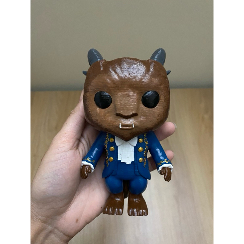 Boneco Colecionavel FERA A BELA E A FERA Beauty and the Beast Figura decorativa Action Figure Impressao 3d