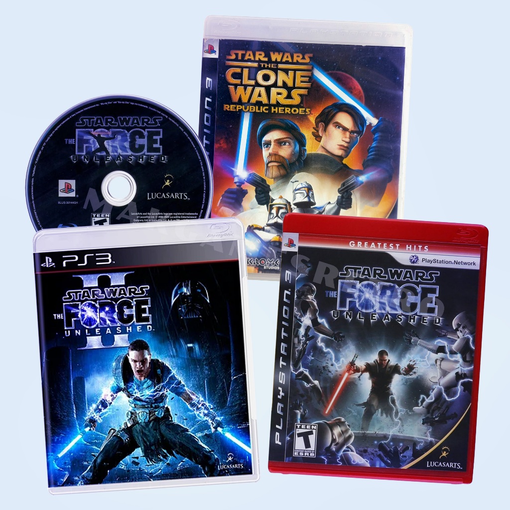 Star Wars The Force Unleashed e The Clone Wars Unidade Variações
