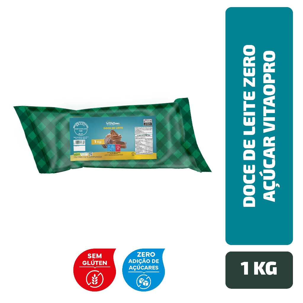 Doce De Leite Zero Açúcar VitaoPRO 1 Kg em Oferta na Shopee