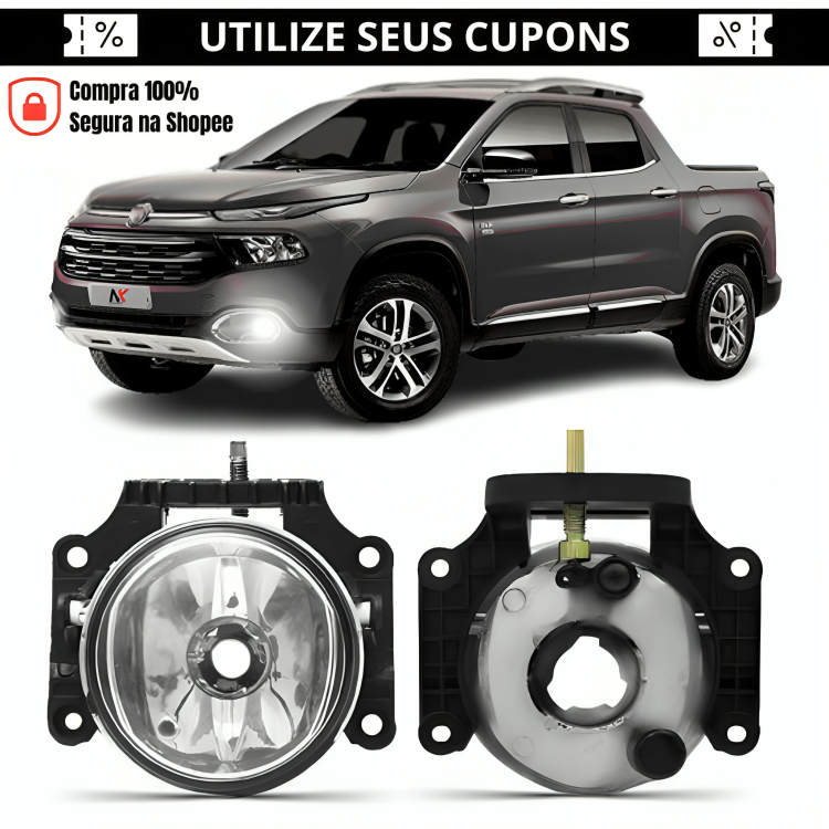 Farol Milha Fiat Toro 2016 2017 2018 2019 2020 2021