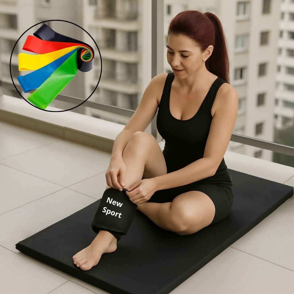 Par Caneleira 2kg Colchonete Academia Kit 5 Mini Bands Elásticos Treino Funcional em Casa Fitness Pronta Entrega em Oferta na Shopee