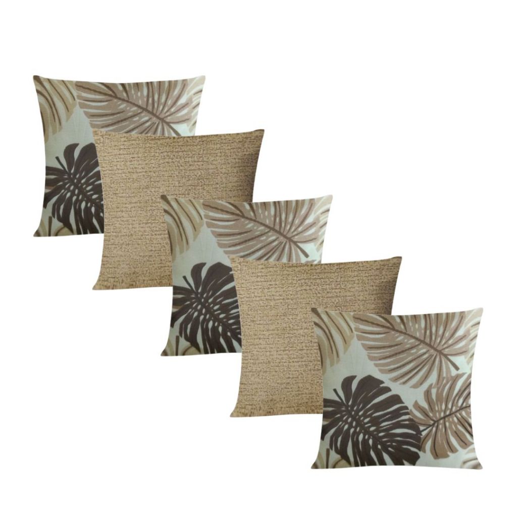 Kit 5 Almofadas Decorativas Sem Enchimento 48x48cm Com Zíper Invisível em Oferta na Shopee