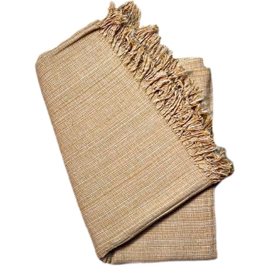 Manta Para Sofá ou Cama Solteiro, Poltrona Decorativa e Protetora Tamanho Grande 210×120 Tecido 100% Algodão