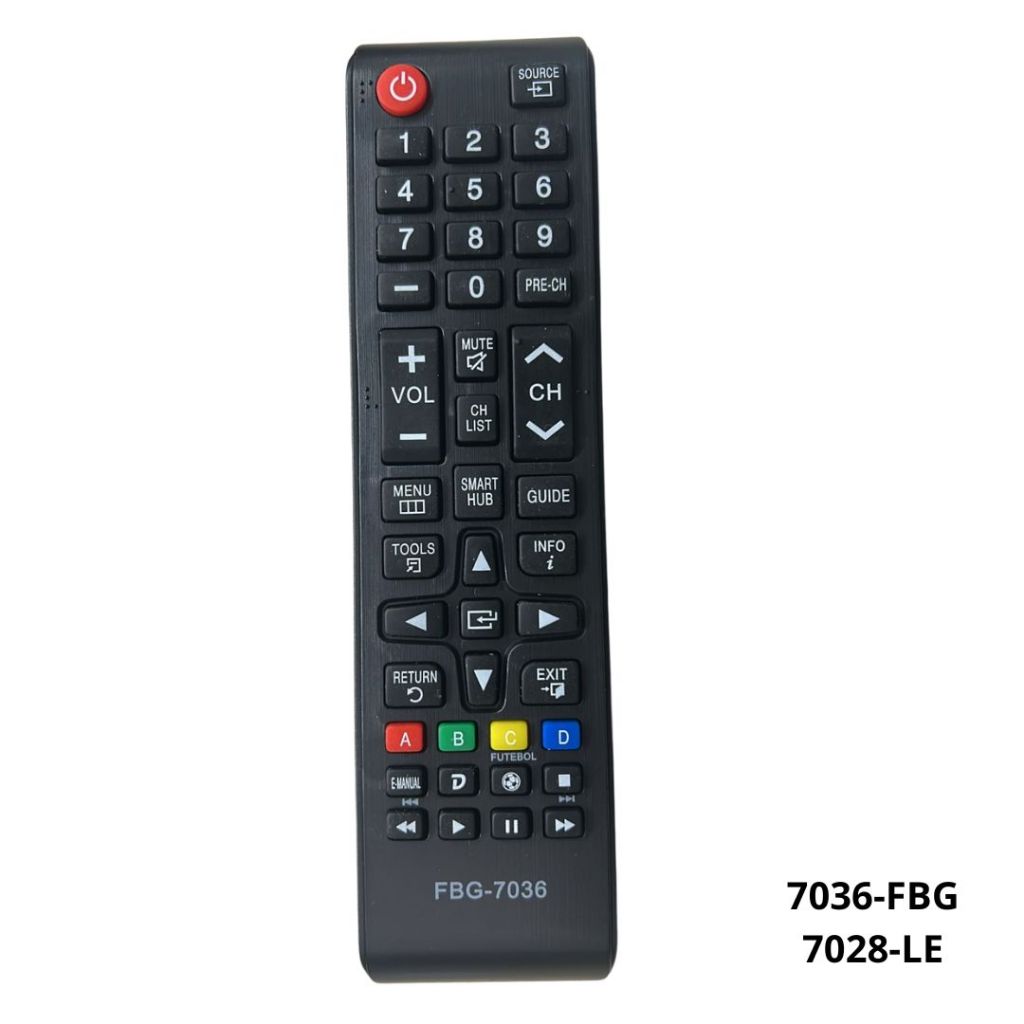 Imagem Controle Compatível Tv Samsung Smart Fbg-7036 Le-7028 Sky-8008 UN40J5300A-UN32J4300AGXZD LH40RBHBBBG