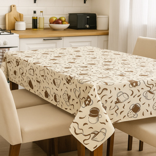 Toalha De Mesa 4 Cadeiras Quadrada 1,45 X 1,45 Decoração De Cozinha em Oferta na Shopee