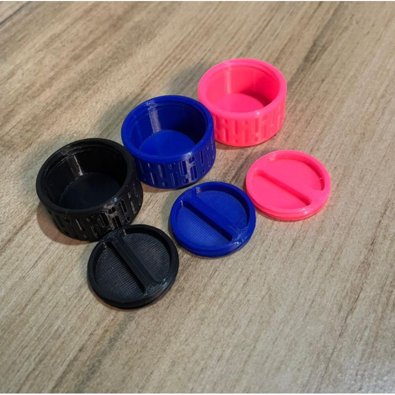 Porta Comprimidos/Organizador de Rosca – Resistente/Redondo e Compacto para Viagem/Acessorio