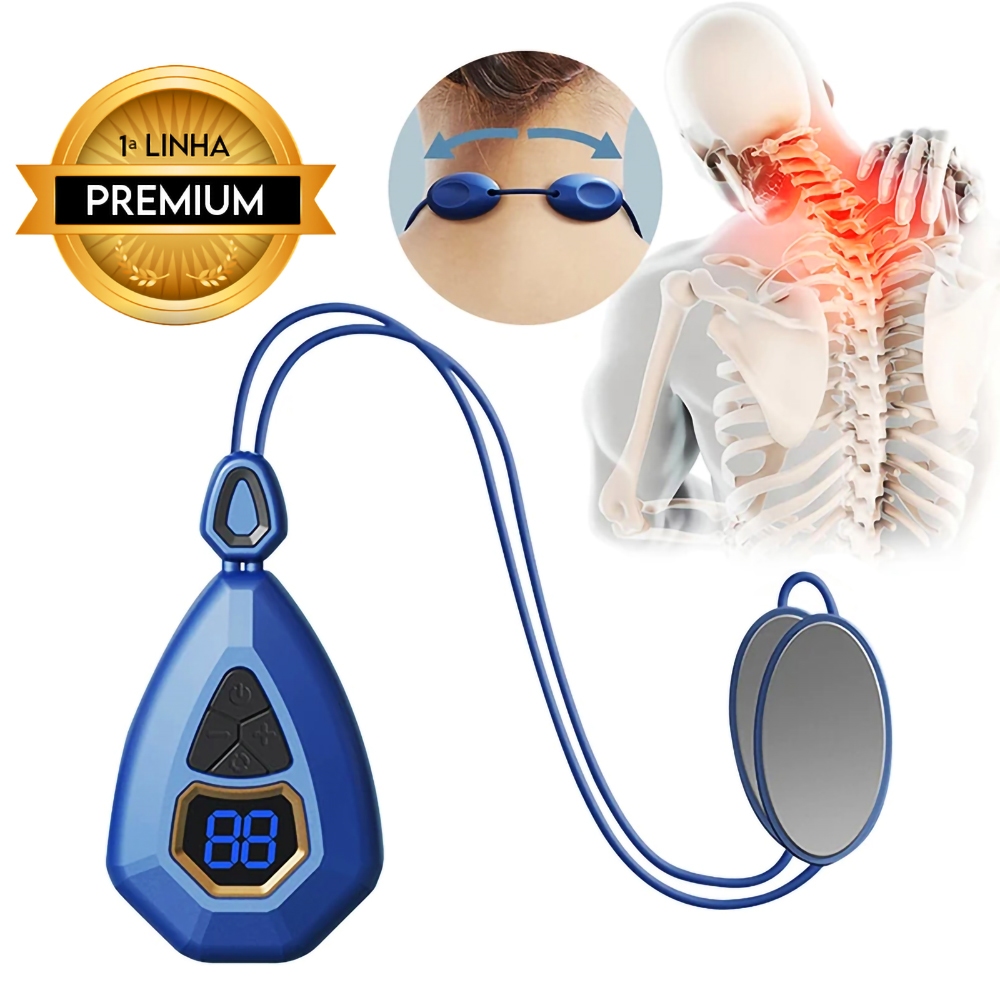 Massageador Elétrico de Pescoço Ombros Costas Pingente Alivio de Dor Com Aquecimento