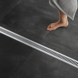 Ralo Linear Oculto Invisível 5cm com Grelha em Inox e Caixa Coletora Sifonada 50cm 70cm 80cm 90cm em Oferta na Shopee