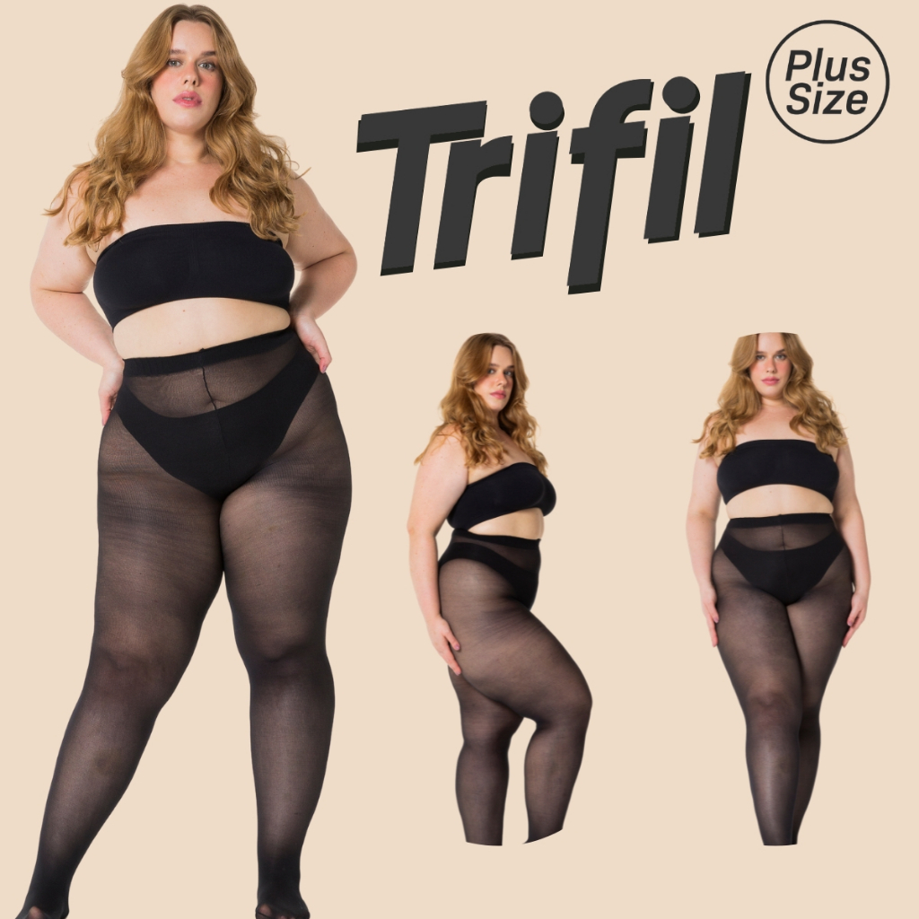 2 Meia Calca Trifil Fio 80 Opaca Grossa Adulto Feminina Classica Resistente e Duravel Plus Size em Oferta na Shopee