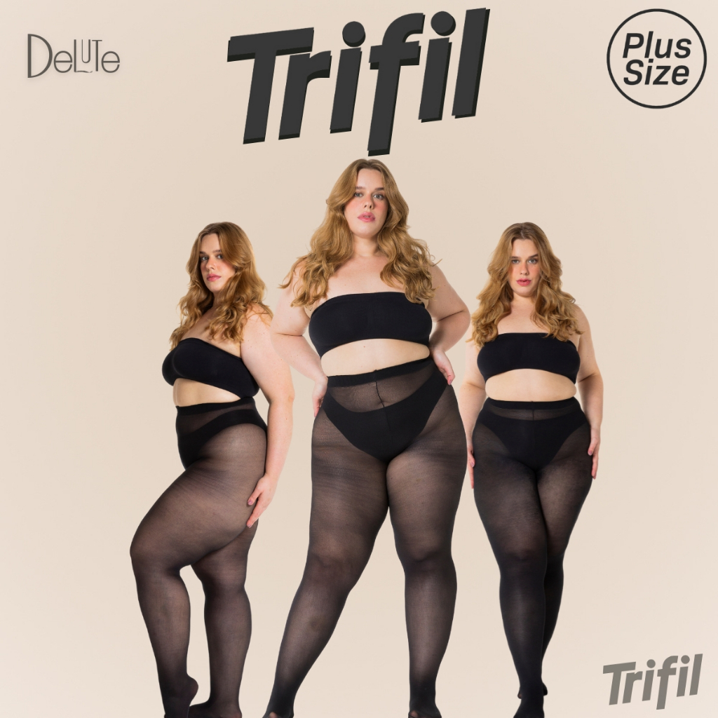 Meia Calca Trifil Fio 80 Plus Size Opaca Grossa Adulto Feminina Classica Resistente e Duravel