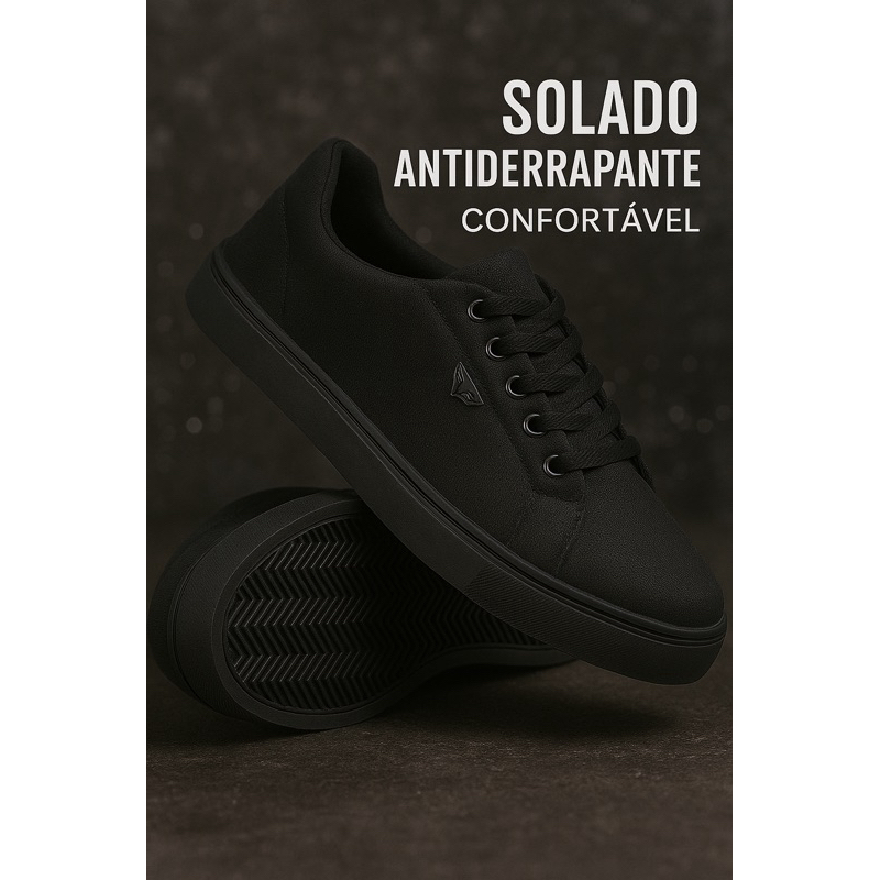 Tênis Masculino Casual Estilo Skatista Urbano Confortável Leve