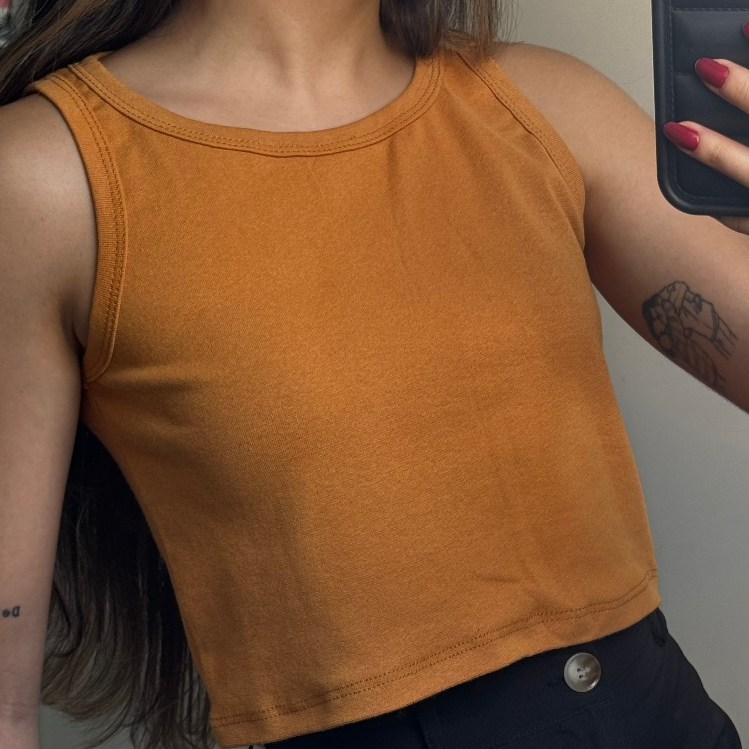 Kit 3 Cropped Feminino Canelada Regata Feminina Camiseta Básica Feminina Crooped Regatinha Cropet canelado básico