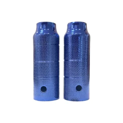 Par De Pedaleira Trolha Trolhão Apoio De Pé Bike Aço Absolute - 30X115MM