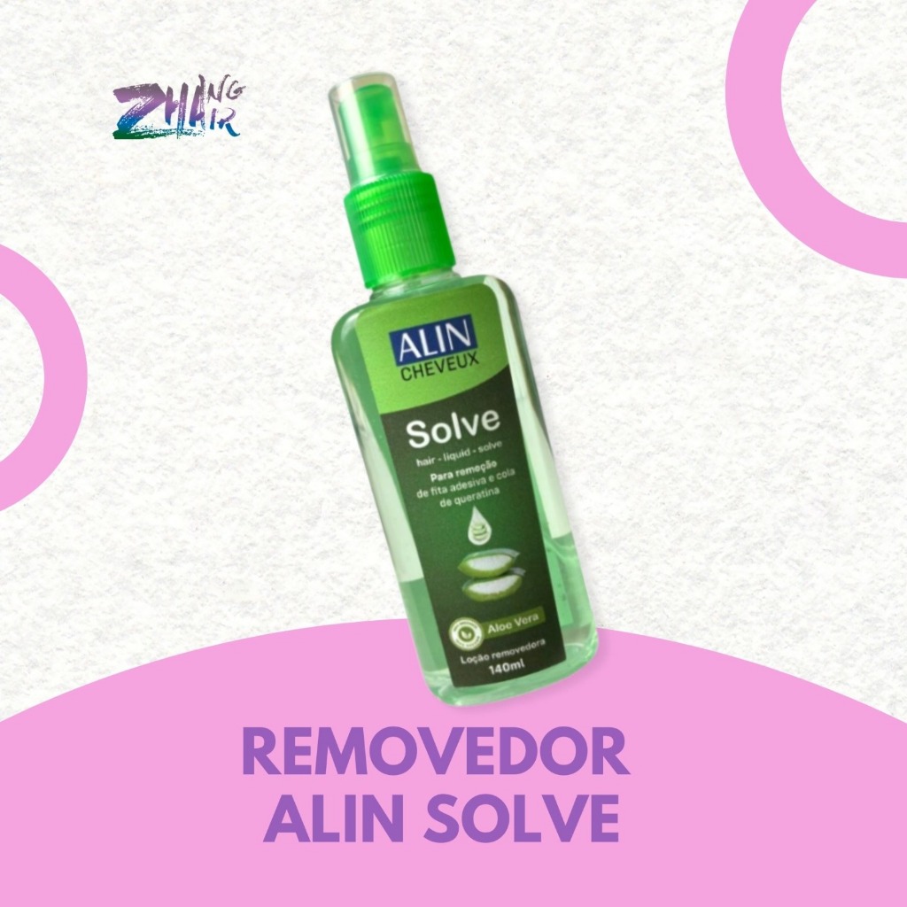 ALIN SOLVE - REMOVEDOR DE COLA DE QUERATINA E PRÓTESE CAPILAR em Oferta na Shopee