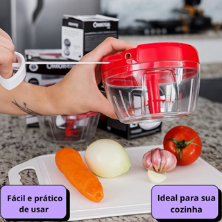 Processador Processadores 3 Lâminas De Alimentos 500ml e 170ml 2 Lâminas Manual Multiuso Universal em Oferta na Shopee