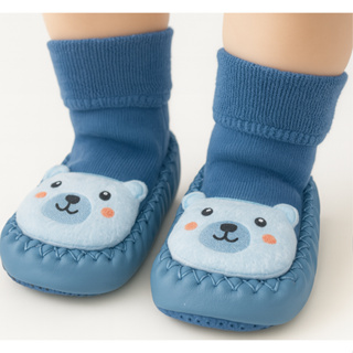 Kit Meia Sapatinho Chocalho Bebê Menino Antiderrapante para Primeiros Passos 0 a 24 Meses em Oferta na Shopee