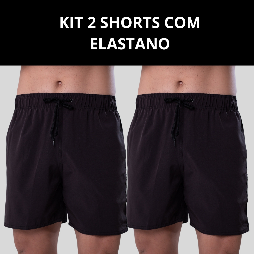 Kit Com 2 Bermuda Lisa Mauricinho Com Elastano Casual Shorts 10101310-K2-C1