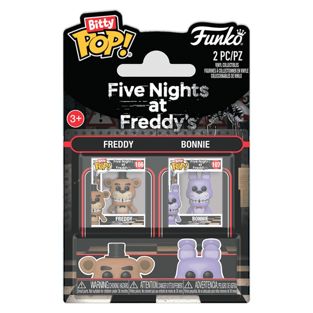 FUNKO BITTY POP FIVE NIGHTS AT FREDDY'S - FREDDY & BONNIE 2-PACK (88918) NOVO ORIGINAL