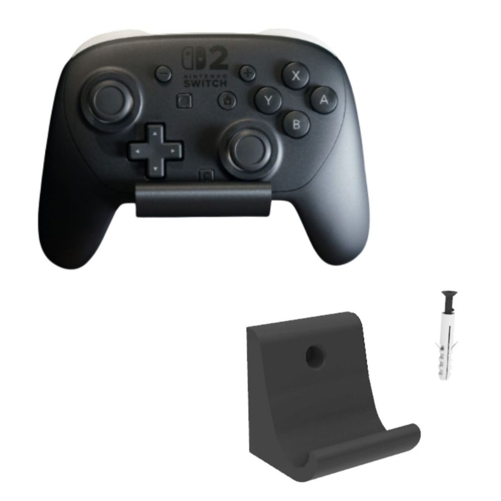 Suporte de Parede para Controle Pro Nintendo Switch 2 – Fixação Segura e Design Compacto