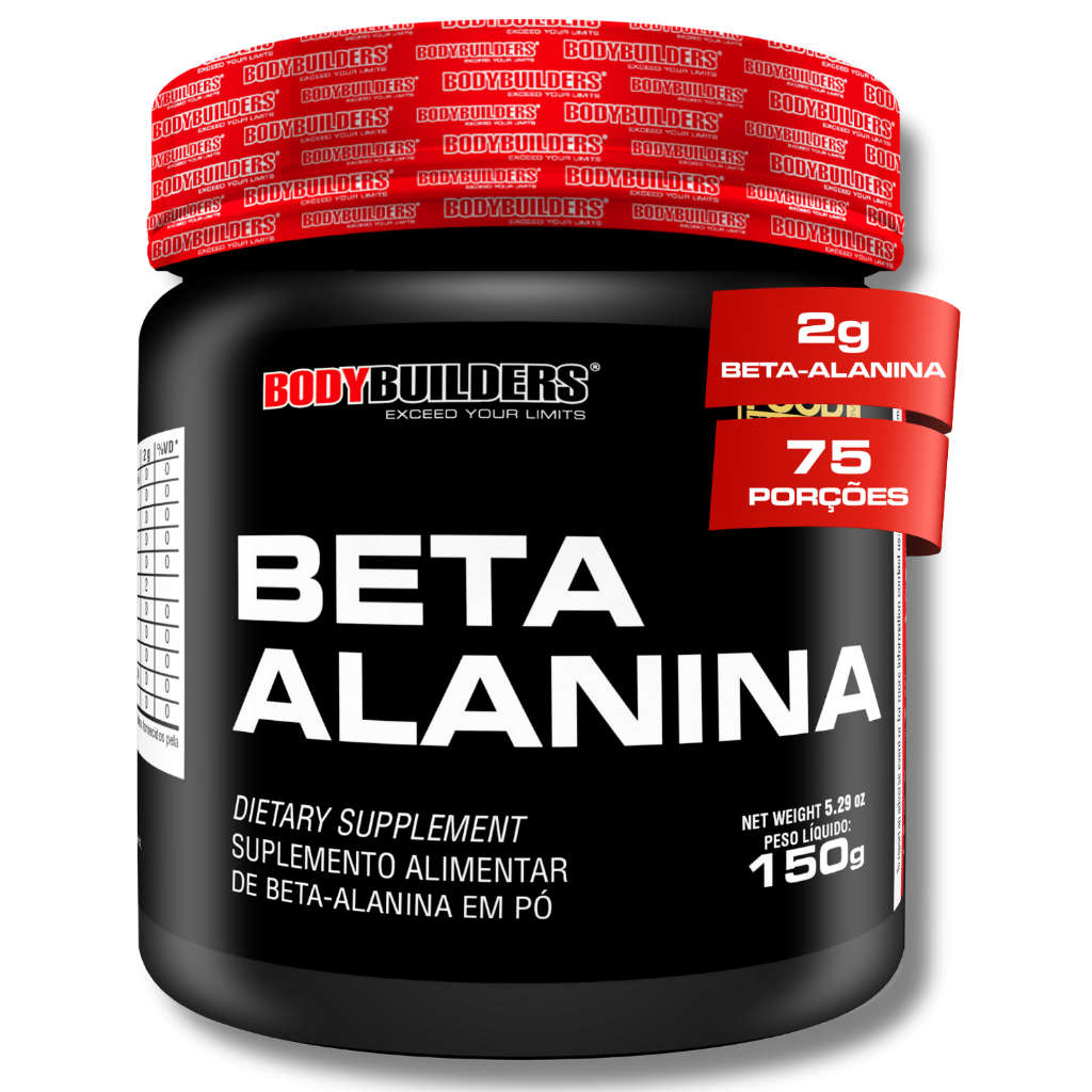 Beta Alanina 150g - 100% Pura Importada - Bodybuilders em Oferta na Shopee