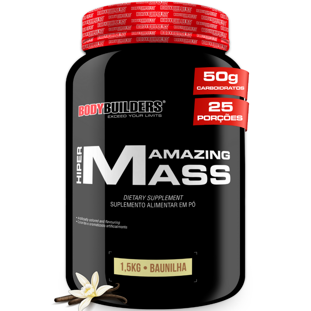 Hipercalórico Hiper Amazing Mass 1,5 kg Para Ganho de massa muscular - Bodybuilders em Oferta na Shopee