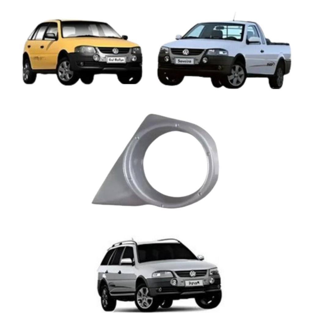 Acabamento Moldura Farol Milha Dianteira Esquerda (motorista) Vw G4 Rallye/Surf Gol/ Saveiro/ Parati