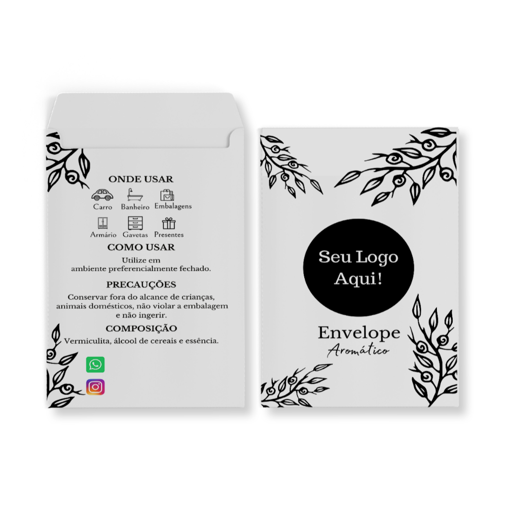 Embalagem para Envelope Sachê Aromático (sem aroma) - 50 unidades