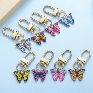 Chaveiro com Pingente de borboleta/Acessórios para bolsas, mochilas e Chave/Prata Dourado/ em Oferta na Shopee