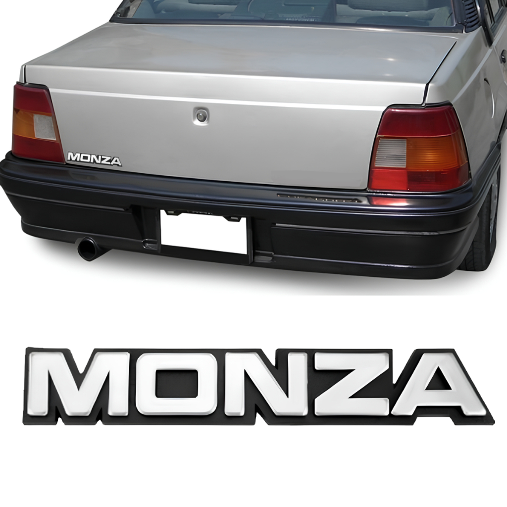 Emblema Letreiro Monza Traseiro 1982 1983 1983 1984 1985 1986 1987 1988 199 1990 Chevrolet Antigo