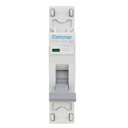 DISJUNTOR DIN ELETROMAR MONO 1X020A C