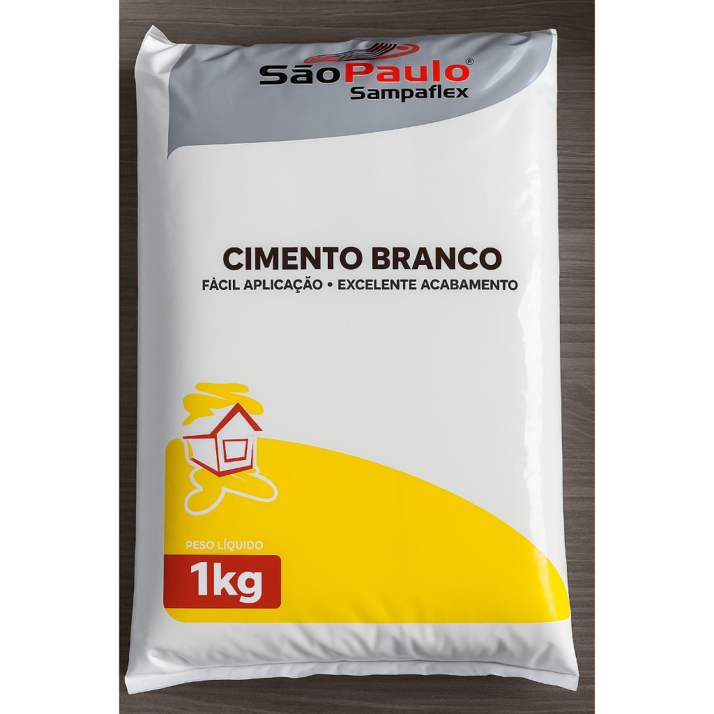 Cimento Branco 1kg Sampaflex Reparo, Acabamento E Artesanato
