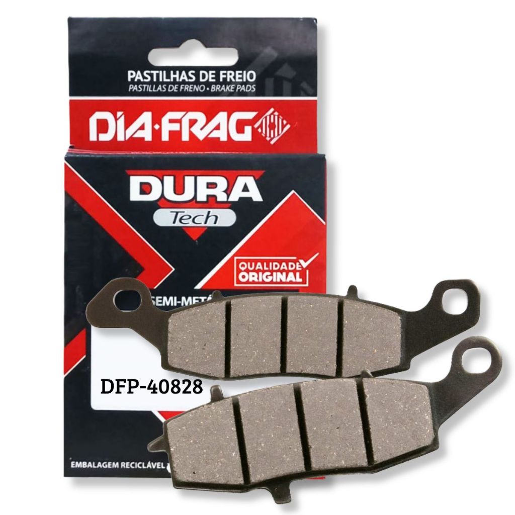 Pastilha Dianteira Direita Z750 / Er6 / Gsr 750 / Gsx 750 / Gladius 650 Diafrag Dura Tech (Semimetálica) em Oferta na Shopee