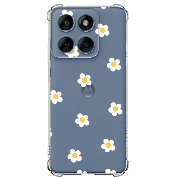 Capa para MOTOROLA EDGE 60 PRO proteção de borda Animal Onça Coração Delicada transparente
