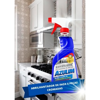 Spray Brilha Inox Limpa Inox Para Elevador Fogão Bebedouro Geladeira Inox Brilhando Protegido 500ml em Oferta na Shopee