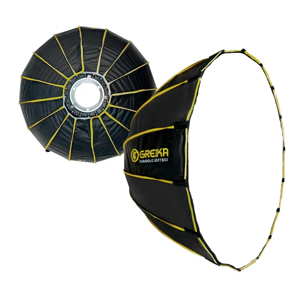 Softbox Parabólico Greika 120cm para Luz Focada e Suave em Estúdio Foto e Vídeo