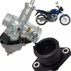 Kit Carburador Com Coletor Admissão Cg Titan 150 Ks Es Esd 2004 a 2008