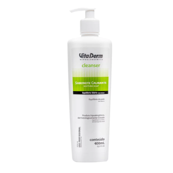 Sabonete Calmante Cleanser Vita Derm 400ml – Limpeza Suave e Hidratação